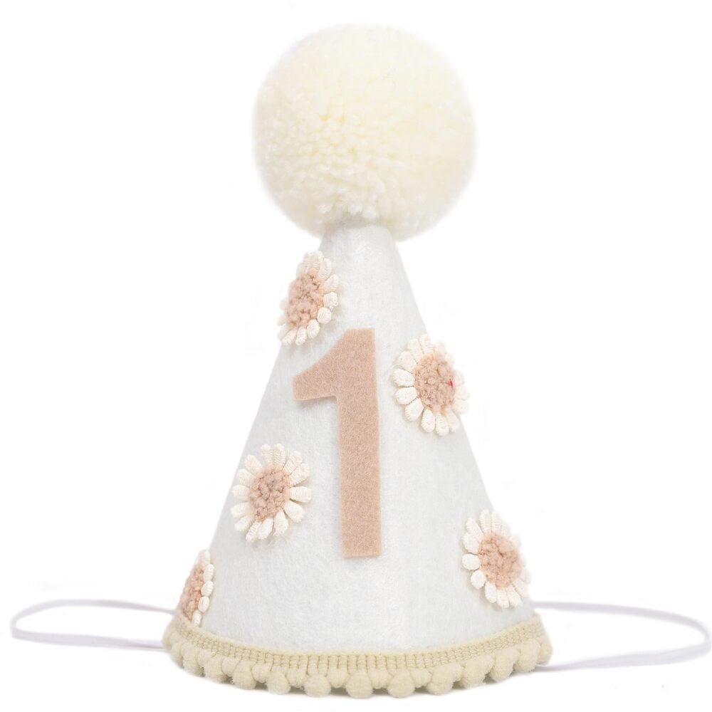 2741 Daisy 1st Birthday Hat - Boho Theme First Birthday Decoration, Flower